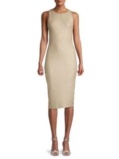 Black Halo Hudson Rib-Knit Sheath Dress -Black Halo And Cult Gaia store unnamed file 100