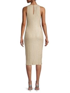 Black Halo Hudson Rib-Knit Sheath Dress -Black Halo And Cult Gaia store unnamed file 102