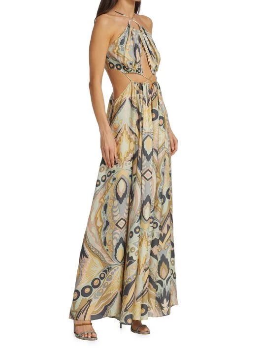 Cult Gaia Aphrodite Cut-Out Drawstring Dress 4 Cult Gaia Aphrodite Cut-Out Drawstring Dress - Image 4