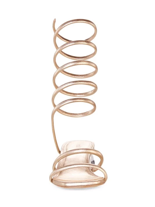 Cult Gaia Freya Metallic Leather Ankle-Wrap Sandals 3 Cult Gaia Freya Metallic Leather Ankle-Wrap Sandals - Image 3