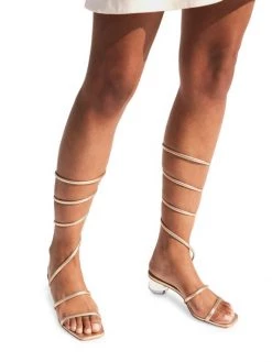 Cult Gaia Freya Metallic Leather Ankle-Wrap Sandals 8 Cult Gaia Freya Metallic Leather Ankle-Wrap Sandals -Black Halo And Cult Gaia store unnamed file 1053