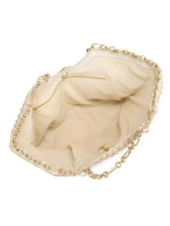 Cult Gaia Naima Raffia Chain-Trim Tote Off White -Black Halo And Cult Gaia store unnamed file 1068