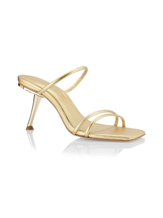 Cult Gaia Lydia Metallic Leather Strappy Sandals 2 Cult Gaia Lydia Metallic Leather Strappy Sandals - Image 2
