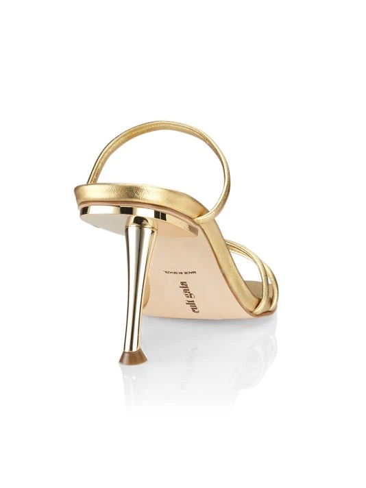 Cult Gaia Lydia Metallic Leather Strappy Sandals 3 Cult Gaia Lydia Metallic Leather Strappy Sandals - Image 3