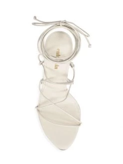 Cult Gaia Soleil Ankle-Wrap Leather Sandals -Black Halo And Cult Gaia store unnamed file 1107