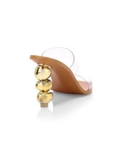 Cult Gaia Meta Bauble-Heel Vinyl Mules -Black Halo And Cult Gaia store unnamed file 1137