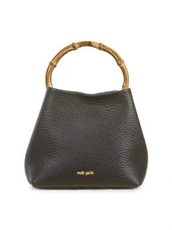 Cult Gaia Mini Solene Leather Top Handle Bag