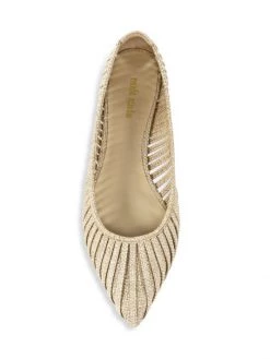 Cult Gaia Leena Raffia Flats Natural -Black Halo And Cult Gaia store unnamed file 1175