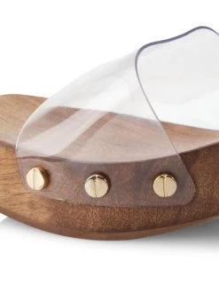 Cult Gaia Nia Wooden Spherical-Heel Sandals -Black Halo And Cult Gaia store unnamed file 1224