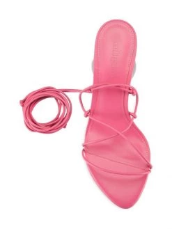 Cult Gaia Su Leather Lace-Up Sandals Aloe -Black Halo And Cult Gaia store unnamed file 1229