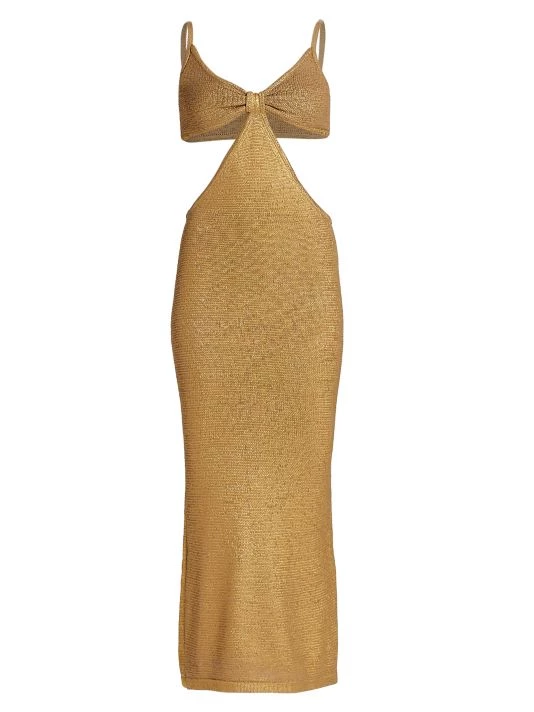 Cult Gaia Serita Cut-out Maxi Dress Gold 5 Cult Gaia Serita Cut-out Maxi Dress Gold - Image 5