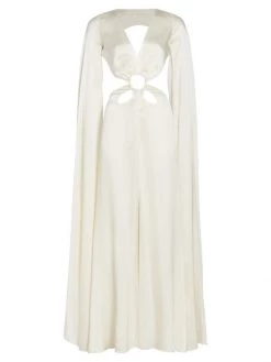 Cult Gaia Jasmin Cut-Out Silk Gown