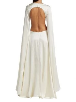 Cult Gaia Jasmin Cut-Out Silk Gown -Black Halo And Cult Gaia store unnamed file 1258