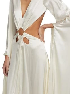 Cult Gaia Jasmin Cut-Out Silk Gown -Black Halo And Cult Gaia store unnamed file 1259