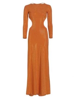 Cult Gaia Dari Metallic Gown