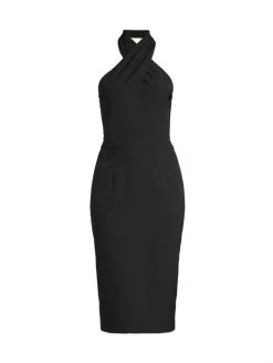 Black Halo And Cult Gaia store 51 Black Halo Samara Halter Sheath Dress