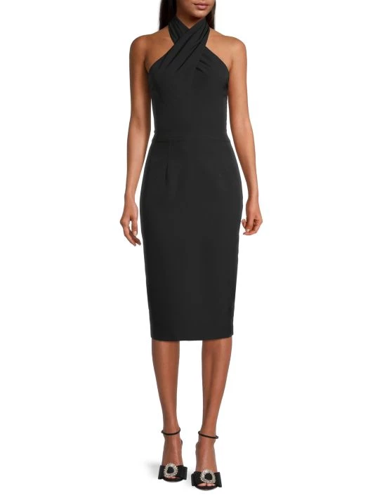 Black Halo Samara Halter Sheath Dress 2 Black Halo Samara Halter Sheath Dress - Image 2