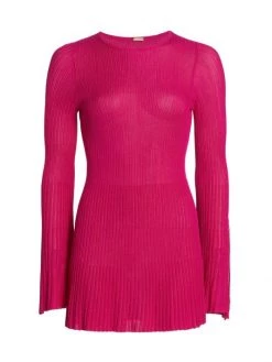 Cult Gaia Kasia Rib-Knit Top