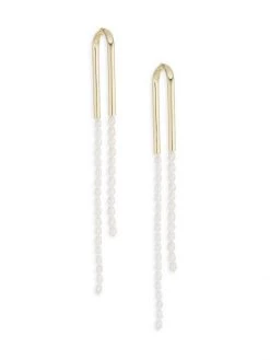 Cult Gaia Meta Goldtone & 4-5MM Freshwater Cultured Pearl Earrings -Black Halo And Cult Gaia store unnamed file 1382