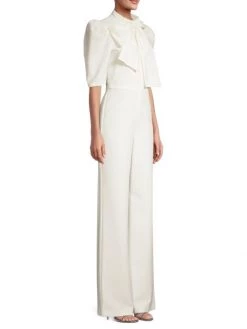 Black Halo Ara Bow Puff-Sleeve Jumpsuit -Black Halo And Cult Gaia store unnamed file 14