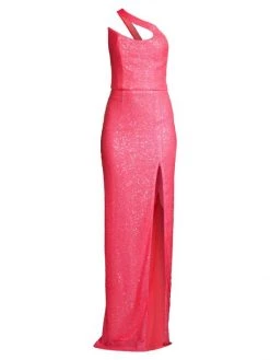 Black Halo Brew One-Shoulder Gown