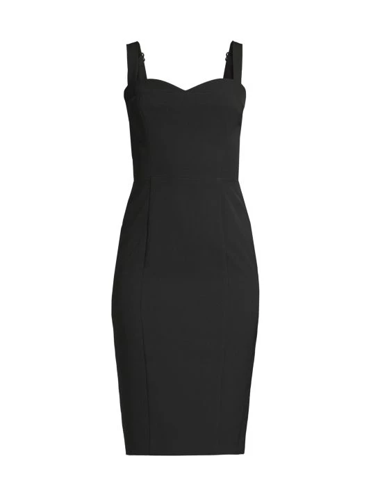 Black Halo Sybil Back-Bow Sheath Dress 1 Black Halo Sybil Back-Bow Sheath Dress