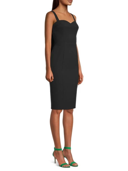 Black Halo Sybil Back-Bow Sheath Dress 4 Black Halo Sybil Back-Bow Sheath Dress - Image 4