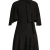Black Halo Coralia Cape Sleeve Minidress