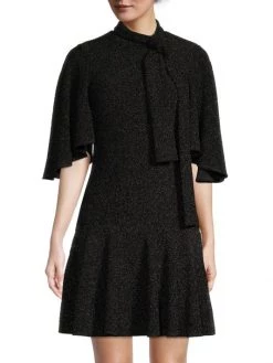 Black Halo Coralia Cape Sleeve Minidress -Black Halo And Cult Gaia store unnamed file 240