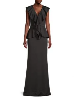 Black Halo Syn Ruffle Gown -Black Halo And Cult Gaia store unnamed file 246