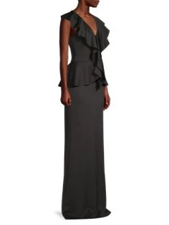 Black Halo Syn Ruffle Gown -Black Halo And Cult Gaia store unnamed file 247