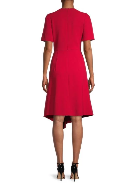 Black Halo Crete Tailored Ruffle Midi Dress 5 Black Halo Crete Tailored Ruffle Midi Dress - Image 5