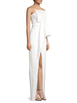 Black Halo Jonas Asymmetrical Draped Gown Pink Wink -Black Halo And Cult Gaia store unnamed file 3