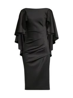 Black Halo Lotus Satin Cocktail Dress -Black Halo And Cult Gaia store unnamed file 306