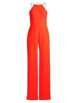 Black Halo Joaquin Sleeveless Wide-Leg Jumpsuit Orange Tang -Black Halo And Cult Gaia store unnamed file 316