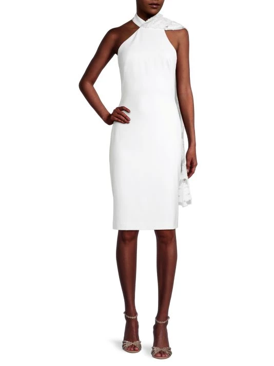 Black Halo Zion Halterneck Cocktail Dress 2 Black Halo Zion Halterneck Cocktail Dress - Image 2