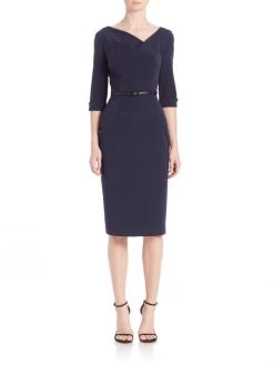 Black Halo Jackie O Three-Quarter Sleeve Dress -Black Halo And Cult Gaia store unnamed file 33