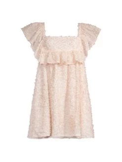 Black Halo Reggi Floral Squareneck Minidress