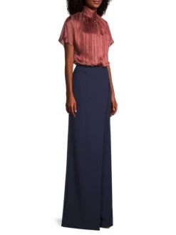 Black Halo Cash Short-Sleeve Jumpsuit -Black Halo And Cult Gaia store unnamed file 376