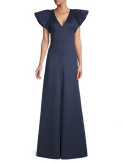 Black Halo Queen A-Line Satin Gown -Black Halo And Cult Gaia store unnamed file 387