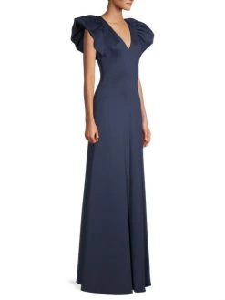 Black Halo Queen A-Line Satin Gown -Black Halo And Cult Gaia store unnamed file 388