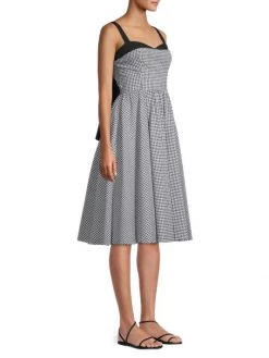 Black Halo Sybil Gingham Tie-Back Dress -Black Halo And Cult Gaia store unnamed file 406