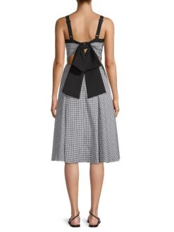 Black Halo Sybil Gingham Tie-Back Dress -Black Halo And Cult Gaia store unnamed file 407