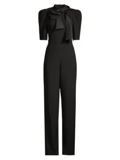 Black Halo And Cult Gaia store 55 Black Halo Ara Bow Jumpsuit