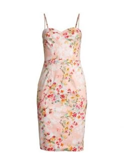 Black Halo Clover Sheath Dress