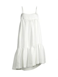 Black Halo Dixie Tiered Crepe Dress