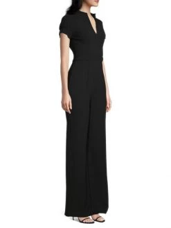 Black Halo Patel V-Neck Wide-Leg Jumpsuit -Black Halo And Cult Gaia store unnamed file 475