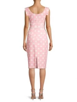 Black Halo Jackie O Belted Polka Dot Techno Knit Dress -Black Halo And Cult Gaia store unnamed file 482