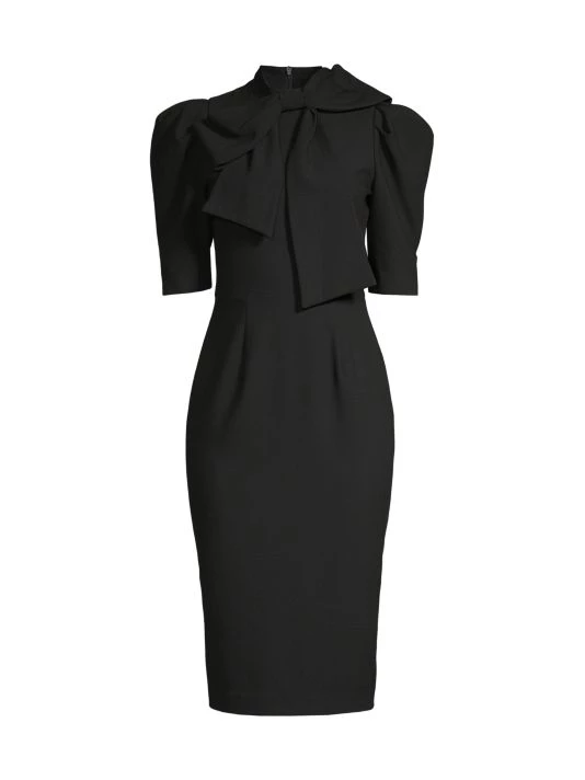 Black Halo Ara Bow-Neck Sheath Dress 1 Black Halo Ara Bow-Neck Sheath Dress