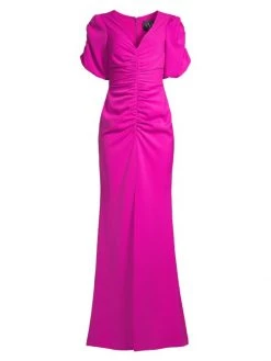 Black Halo Eve By Laurel Berman Remus Ruched Column Gown Vibrant Pink 7 Black Halo Eve By Laurel Berman Remus Ruched Column Gown Vibrant Pink -Black Halo And Cult Gaia store unnamed file 53